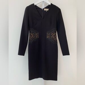 EMILIO PUCCI BLACK BEADED EMBELLISHED DRESS MODEL 46RG15 SIZE IT 40 / US 6